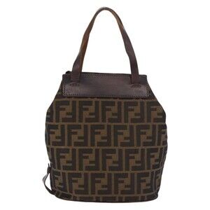 Fendi Zucca Handbag Black